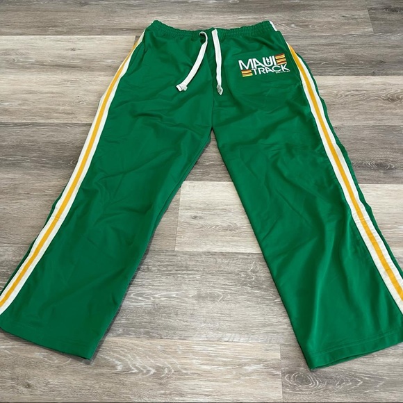 Vintage Green Hollister Maui-Track Warm-Up-Pants - Picture 1 of 7